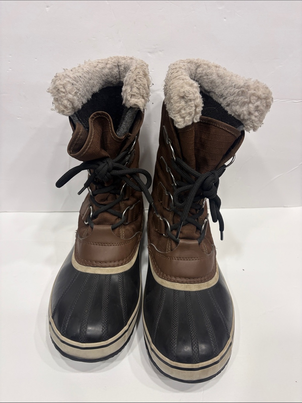 Sorel Joan of Arctic Winter Boots Brown & Black Women's US 8